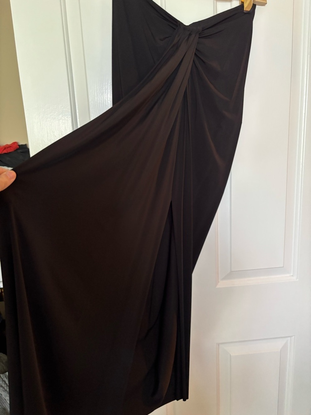 NWOT Jason Wu Black STRAPLESS midi Dress with rouching size 6 - Picture 12 of 12